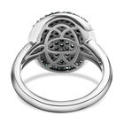 Blauer Diamant-Ring, 925 Silber platiniert  ca. 1,00 ct image number 5