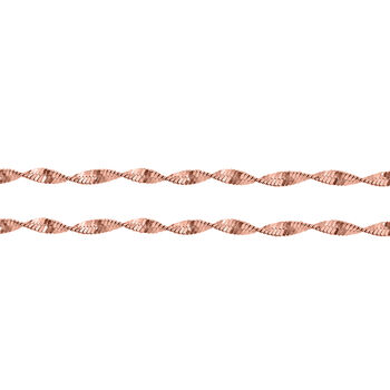 925 Silber ros&eacute;vergoldet Kette ca. 45 cm ca. 3,74g