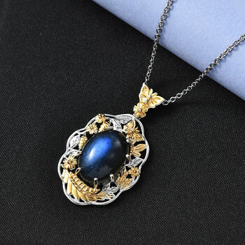 EVER TRUE AAA Labradorit Schmuckset ca. 50 cm ca. 13,60 ct.