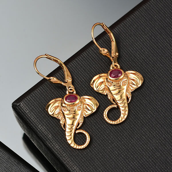 D'Joy AA Afrikanische Rubin Ohrringe - 0,57 ct. image number 2