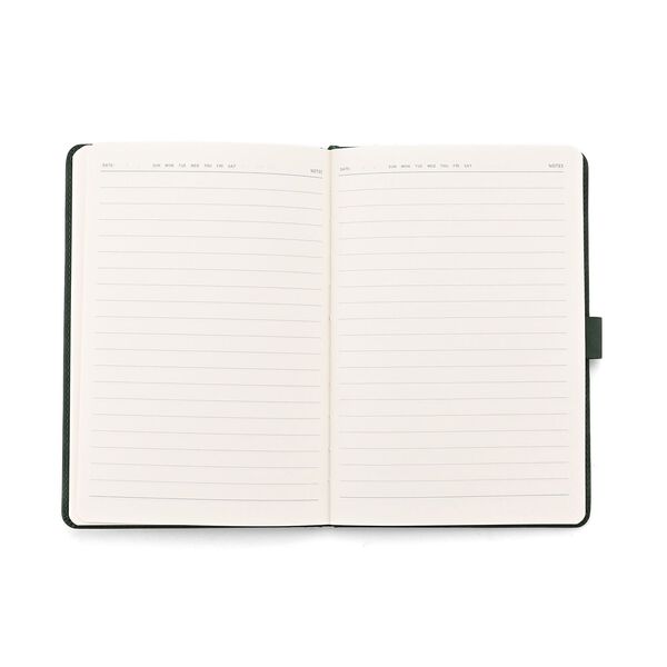 LIVMORE 2er-Set A5 Notizbuch mit Stift, Umschlag mit Magnetverschluss, Bambus-Motiv, Nationaler Landschaftsstil, Gr&uuml;n image number 6