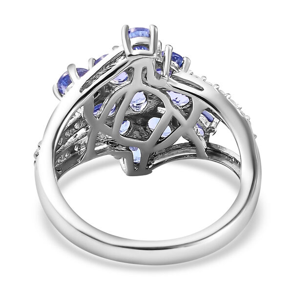 AA Tansanit und Zirkon Ring - 2,26 ct. image number 6