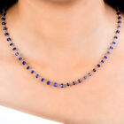 Masoala Saphir-Halskette in Silber, 50 cm, 27,00 ct. image number 2