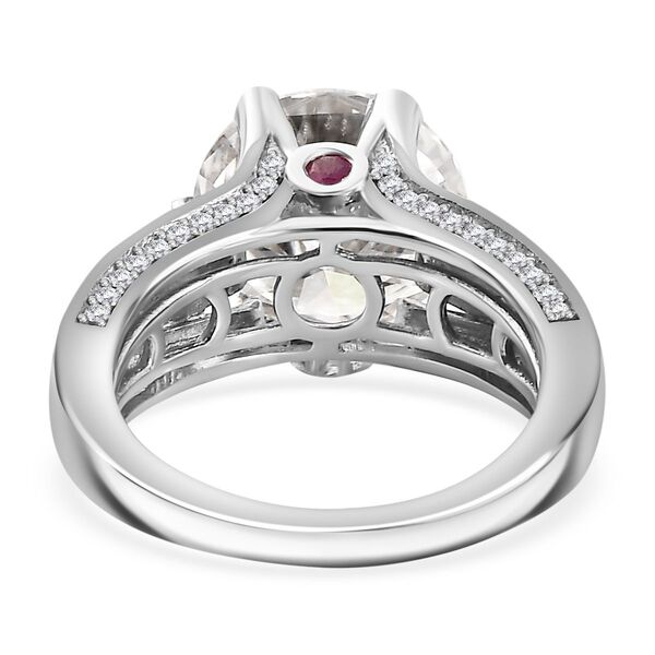 Moissanit und afrikanischer Rubin-Ring - 5,57 ct. image number 7