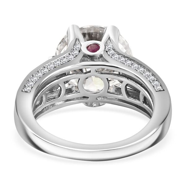 Moissanit und afrikanischer Rubin-Ring - 5,57 ct. image number 7