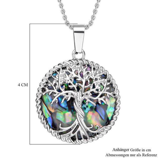 Abalone Muschel Schmuckset Reiner Edelstahl und Legierung ca. 2.00 ct image number 4