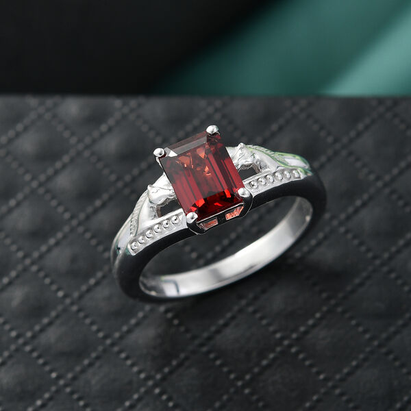 EverTrue roter Granat Ring - 1,90 ct. image number 1