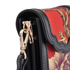 Luxury Edition: Seidenbrokat Handytasche aus echtem Leder und Satin Geschenbox, RFID, Pfingstrose image number 5