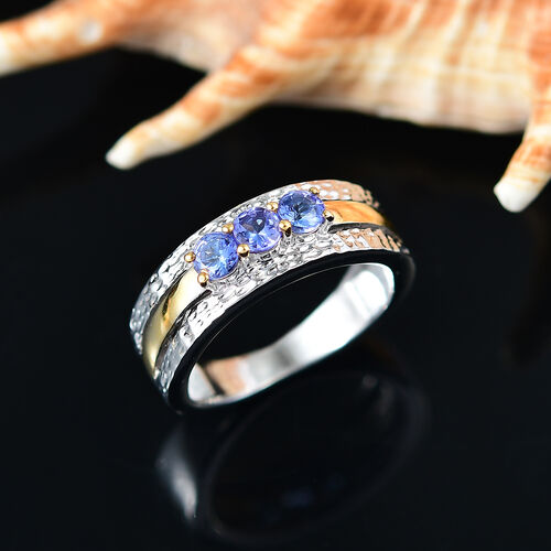 Zweifarbiger Tansanit Ring - 0,59 ct. image number 1