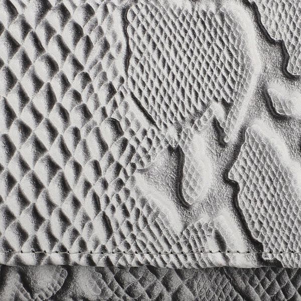 Geldbörse aus 100% geprägtem Leder mit Pythonmuster und RFID Schutz, Schwarz/Weiß image number 7