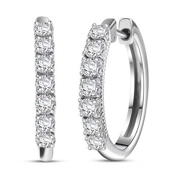 D'Joy Lab Grown Diamant Ohrringe 925 Silber Rhodiniert ca. 0,99 ct.