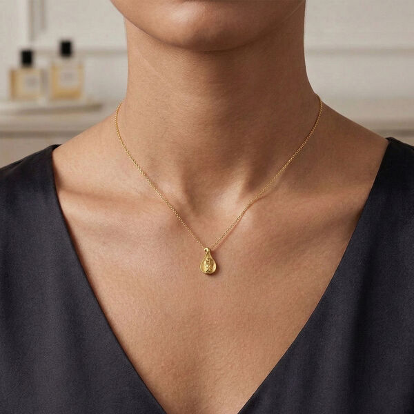 Pixiu-Blatt Anh&auml;nger in 999 Gold image number 2