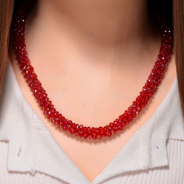 Rote Magie Farbe Kristall Halskette ca. 50 cm+ 5 cm Extender, Standard image number 2