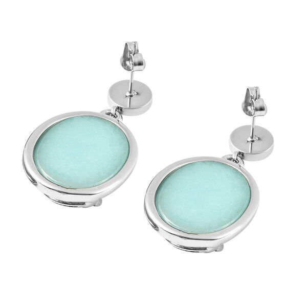 Amazonit Ohrhänger Edelstahl ca. 31,30 ct  image number 3