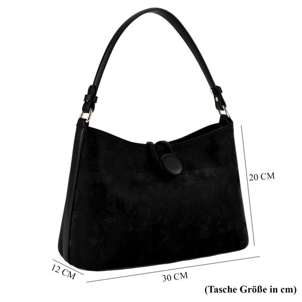 Crossbody Taschen Set 2 teilig mit Rei&szlig;verschlussfach und Innenfach 30 x 12 x 20 cm Schwarz image number 9
