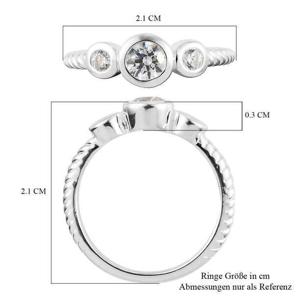 LUSTRO STELLA - feinster Zirkonia-Ring, 925 Silber image number 7