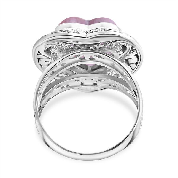 D'Joy Royal Bali - Rosa Mabe Perle Herz Ring image number 4