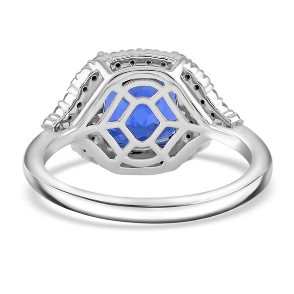 RHAPSODY zertifiziert und geprüft AAAA Tansanit und VS-EF Diamant Ring in 950 Platin - 6 ct. image number 4