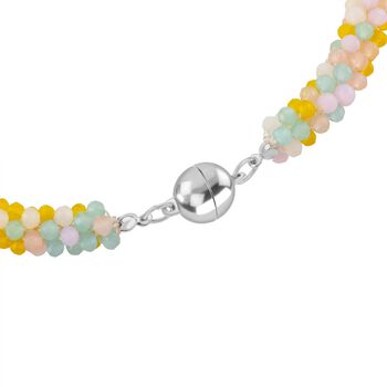 Mehrfarbige gelbe Kristall 45cm Halskette