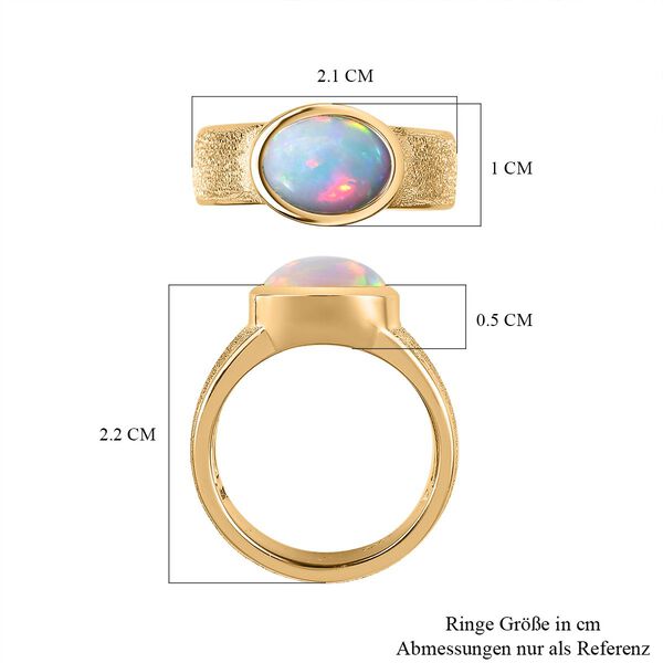 Nat&uuml;rlicher, &auml;thiopischer Welo Opal-Ring - 1,25 ct. image number 6