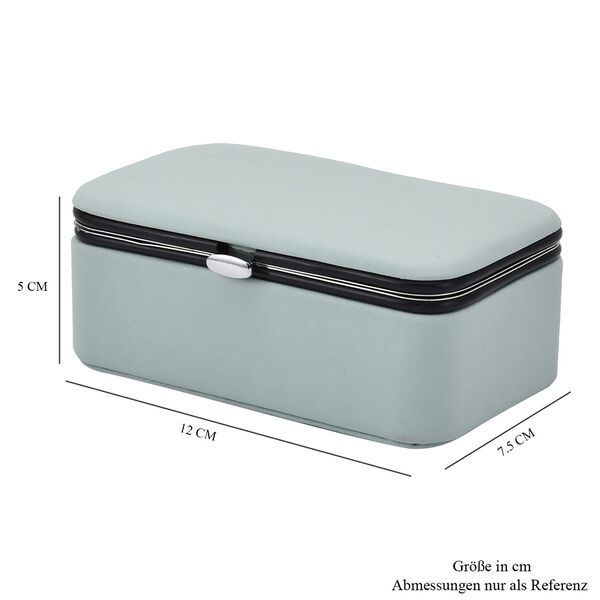 Schmuckbox aus Kunstleder, Blau image number 5