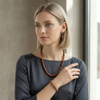 3er-Set - Goldenes Sandstein-Schmuckset - 323,50 ct.