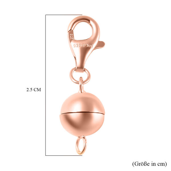 Magnetschlie&szlig;e, 925 Silber ros&egrave;vergoldet image number 5