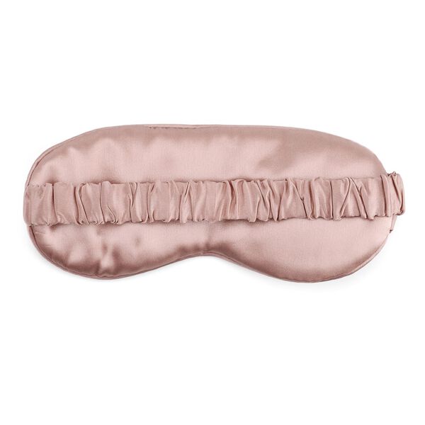 LA MAREY Augenmaske aus 19mm 100% Maulbeerseide mit 100% Seidenf&uuml;llung, Rosa image number 3