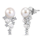 EVER TRUE Süßwasser Perle (7.5-8 mm) Ohrringe Nickelfreies Messing 6.78 ct