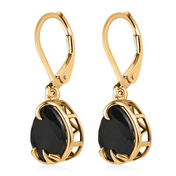 EverTrue AA schwarze Glasachat Ohrringe - 3,66 ct. image number 3