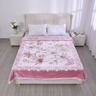 Wolkenweiche Decke mit floralem Muster, 200x230cm, pink image number 1