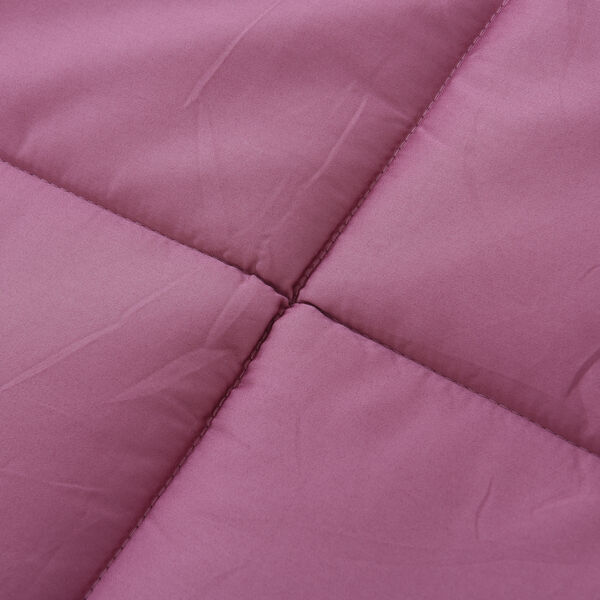 Serenity Night: Maulbeerseiden Quilt mit quadratischer Steppung, Gr&ouml;&szlig;e King 225x220 cm, Altrosa image number 1