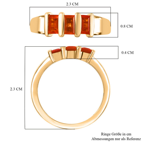 D'Joy AAA Blaze Feueropal Ring - 0,59 ct. image number 7
