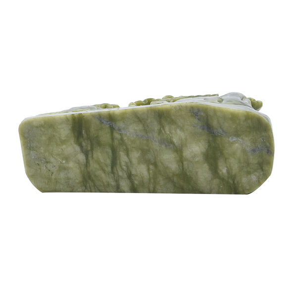 Edelsteinfigur aus Serpentin, Gr&uuml;n image number 4