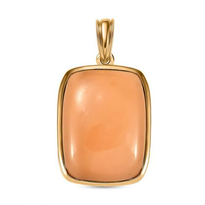 Oregon Karamell Opal Anh&auml;nger Messing ca. 12,28 ct.