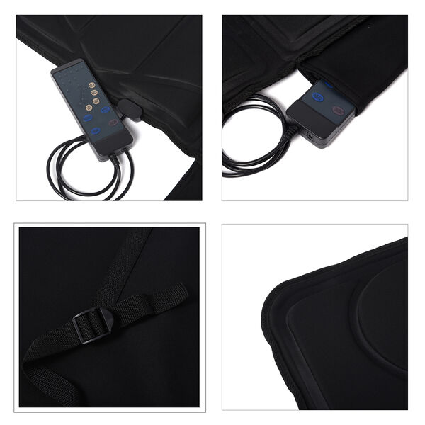 Wärmematte mit Massagefunktion, Größe: 179x60x3,8 cm, Schwarz  image number 6