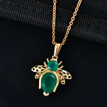 EverTrue Verde Onyx Anh&auml;nger mit 50cm Kette - 3 ct.