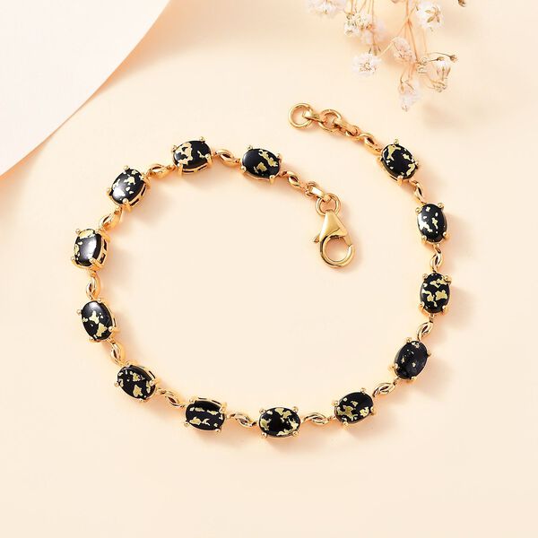 Goldenite Armband ca. 19 cm 925 Silber 750 Gelbgold Vermeil ca. 7,98 ct. image number 2