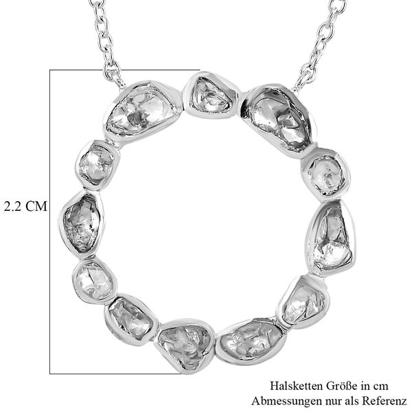 Polki Diamant Halskette, 45 cm - 0,50 ct. image number 7