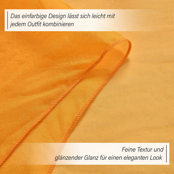 LA MAREY &ndash; Schal aus Maulbeerseide gelb image number 3