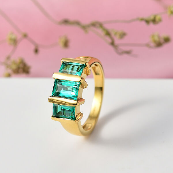 LUXURIANT AAA Labor kolumbianischer Smaragd Ring - 2 ct. image number 2