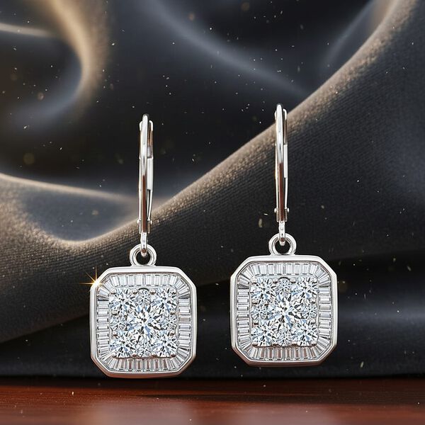 LUXURIANT DIAMOND - Lab Grown Diamant SI-GH Ohrringe 925 Silber Rhodiniert ca. 2,00 ct. image number 1