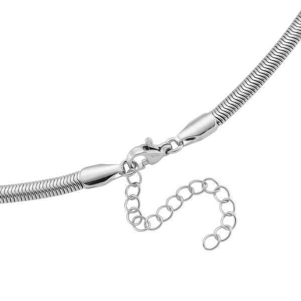 5er-Set Halsketten, ca. 45 cm + 5 cm Extender, Nickelfreies Messing Silberfarben image number 13