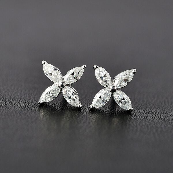 Moissanit Ohrringe- 0,56 ct. image number 3