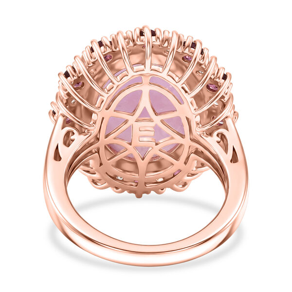 EverTrue Kunzit, Rhodolith Granat und Zirkon Ring - 13,22 ct. image number 6