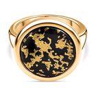 Tucson Exklusive- Goldenite Ring 925 Silber Gelbgold Vermeil (Größe 17.00) ca. 7.09 ct