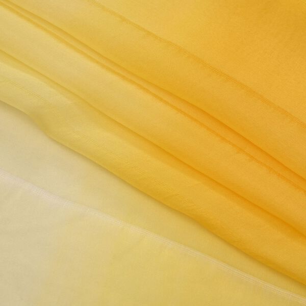 LA MAREY - Schal aus 100% reiner Maulbeerseide, Wei&szlig;-Gelb image number 4