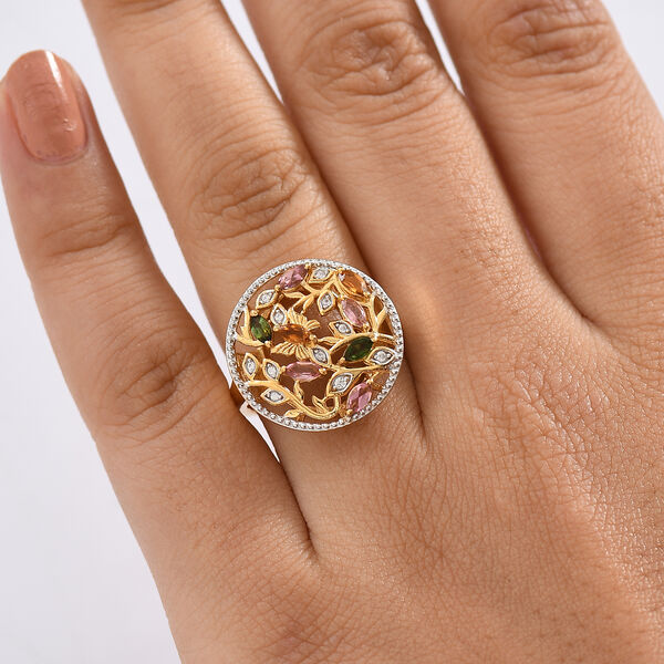 D'Joy Multi-Turmalin und Zirkon Ring - 0,99 ct. image number 3