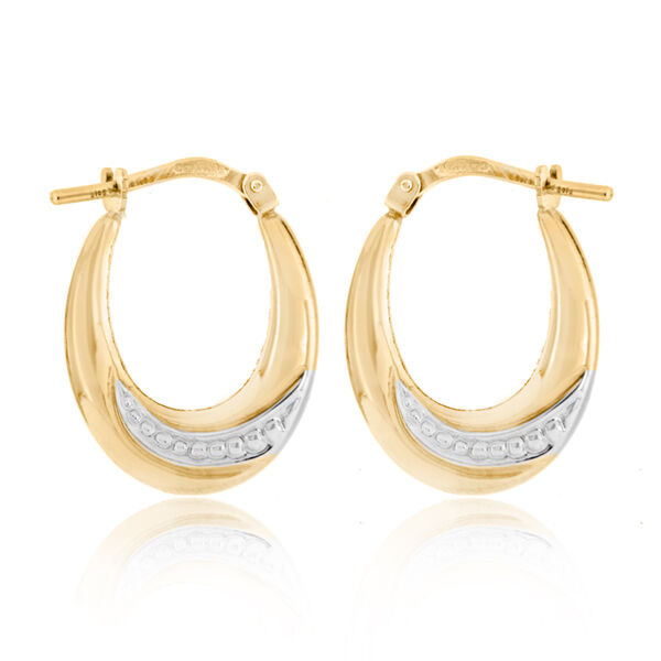 Creolen mit zweifarbigem Finish - 1,2g