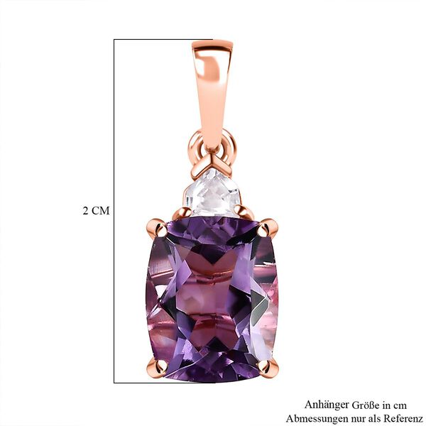 Rose De France Amethyst Schmuckset 925 Silber Ros&eacute;gold Vermeil ca. 6,30 ct. image number 11